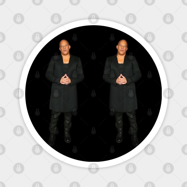 Vin Diesel - Celebrities - Actor -  2020 | Two Stickers #2 Magnet by Semenov